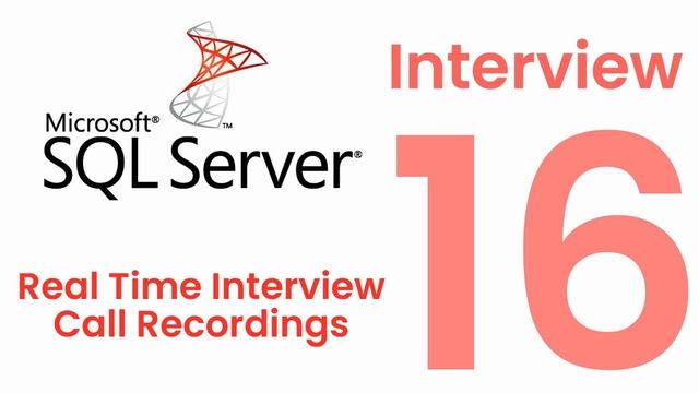 Ms SQL Server DBA Experienced Interview Questions And Answers - Interview 16