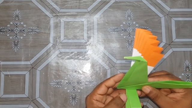 how to make origami peacock in 3 color/IndiaIndependence Day Special смотреть онлайн