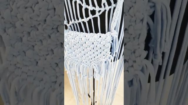 Сумка в технике макраме. Macrame bag. смотреть онлайн