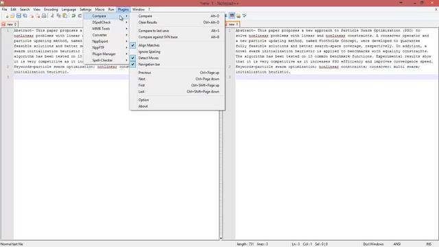 Notepad++ Plugin - How to Compare two files' content смотреть онлайн