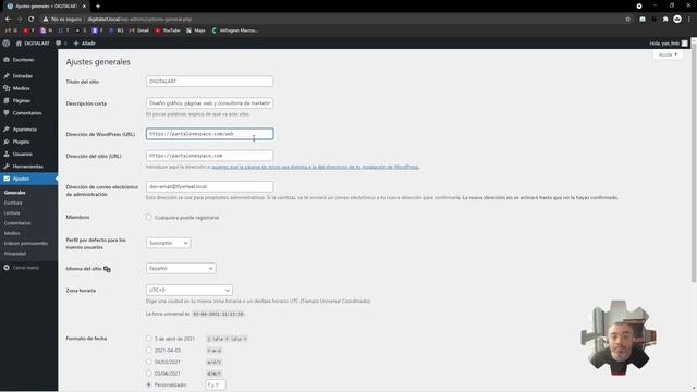 Ajustes GENERALES - CURSO de WordPress #3 - Tutorial en Español смотреть онлайн