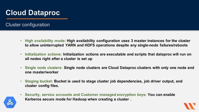 What is Cloud Dataproc? - Cloud Dataproc Clusters, Components, Cluster Configuration | Google Cloud смотреть онлайн