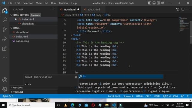 INTRODUCTION TO HTML-HORIZONTAL RULE Or HORIZONTAL LINE USING HR TAG IN HTML-HR TAG HTML5 TUTORIAL смотреть онлайн