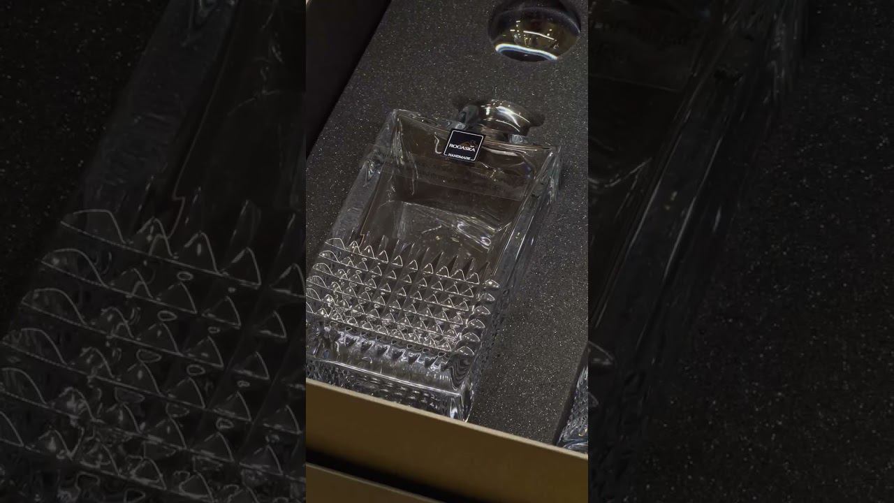 ⭐Порадуйте своих близких хрустальным набором Diamond из графина и 2 стаканов для виски! смотреть онлайн