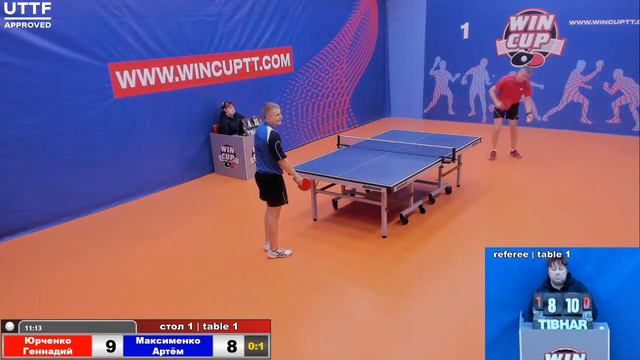 Юрченко Геннадий 1-3 Максименко Артём Турнир Восток 1 WINCUP 25.04.21 Прямая трансляция Зал1