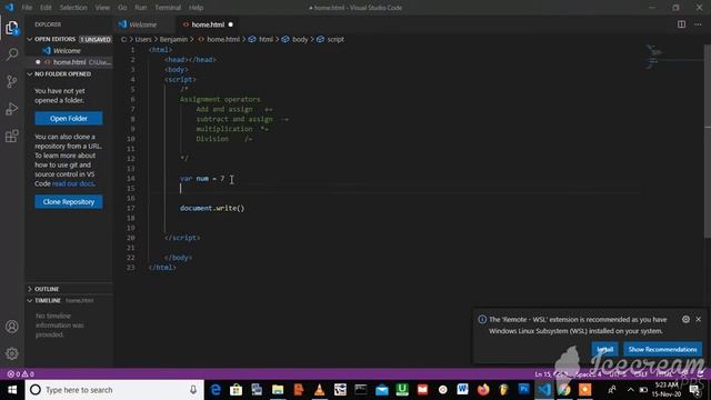 JavaScript - 9 - Assignment Operators смотреть онлайн