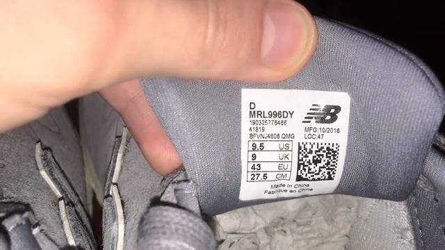 Быстрый способ распознать поддельную обувь. Кроссовки New Balance 996 смотреть онлайн