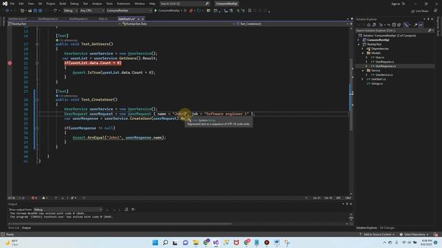 Consume REST API C# with NUnit Tes - final Part смотреть онлайн