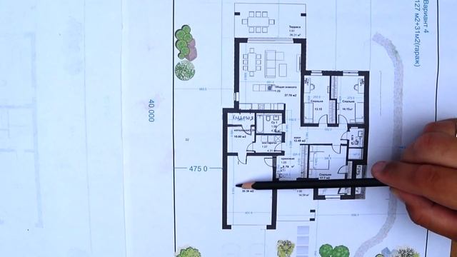 Современный проект своего ДОМА МЕЧТЫ 127м2+гараж. Первые наработки по планировке. смотреть онлайн