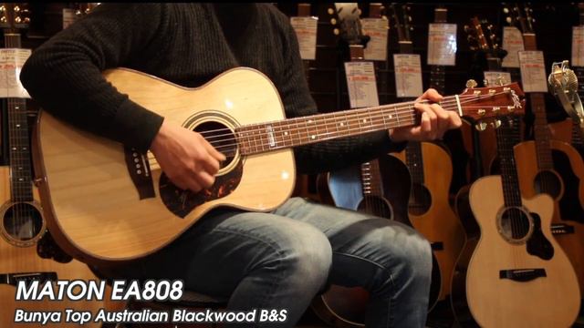 MATON EA808 Demo - ボディや指板 ブリッジ ネックにオーストラリア原産の木材を使用したオーストラリアンシリーズ EA808 メイトン смотреть онлайн