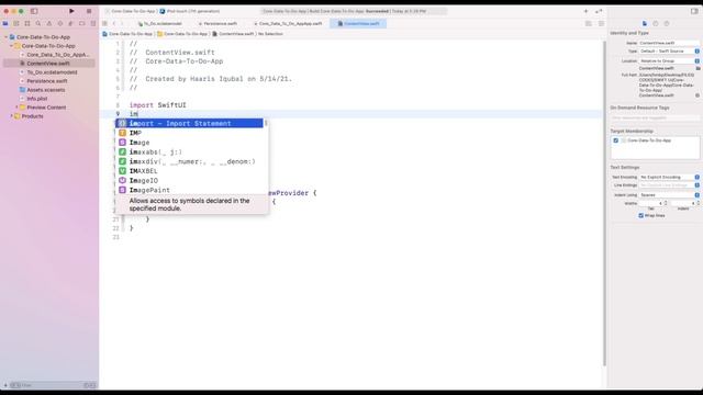Introduction to Core Data using SwiftUI | Build To Do App using CoreData | Persistence Container смотреть онлайн