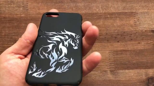 Лаковое глянцевое уф нанесение на чехле для телефона "Огненный конь" смотреть онлайн