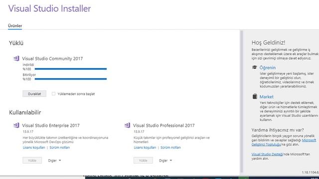 visual studio 2017 kurulumu смотреть онлайн