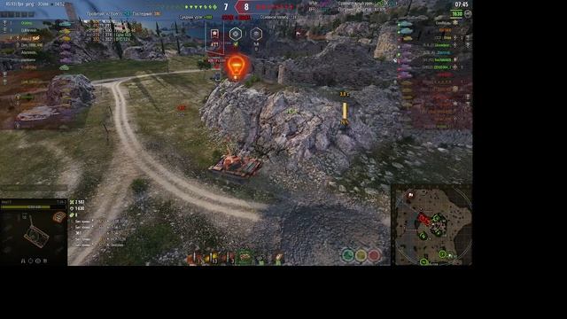 Т-34-3 бой на 6к+урона 7 фрагов, очень класс бой РУДНИКИ смотреть онлайн