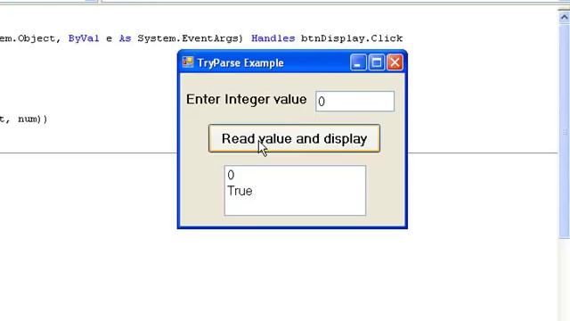 Visual Basic 2008 for Beginners: Tutorial 9.2 - TryParse Method Part 2 смотреть онлайн
