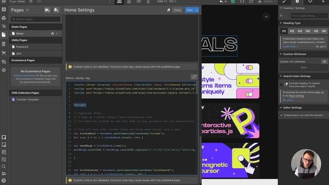 Three Tips for Using Custom Code in Webflow смотреть онлайн