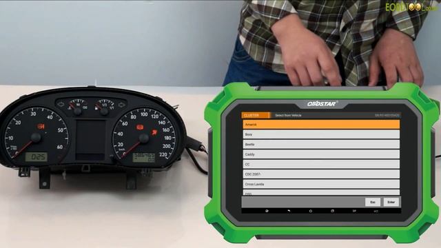 2006 VW Polo Cluster Calibration by OBDSTAR X300 DP Plus смотреть онлайн