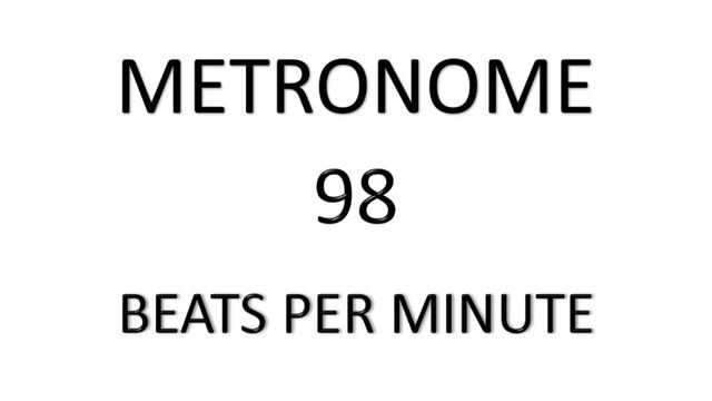 METRONOME 98 BPM смотреть онлайн