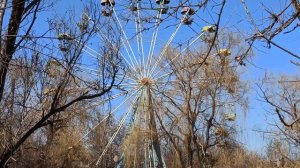 Славянск 23.03.2022 видео колесо обозрения в парке Шелковичном