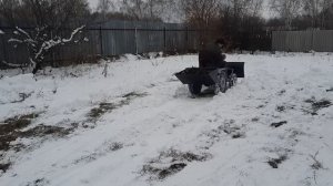 Самодельный ковш и лопата для минитрактора. Обзор и доработка.