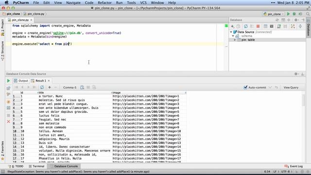 PyCharm 3.1 - SQL Language Injection смотреть онлайн