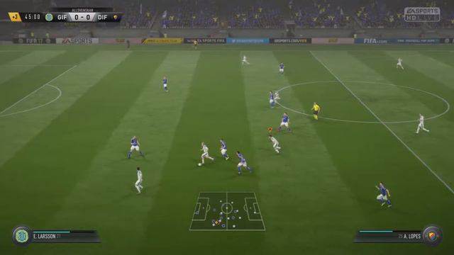 GIF Sundsvall vs Djurgårdens IF - 0-1 - Allsvenskan (Fifa 17, Career Mode) смотреть онлайн