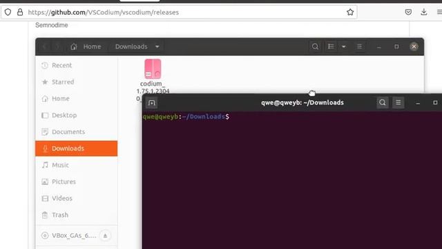 vscodium Установка в Ubuntu Linux смотреть онлайн