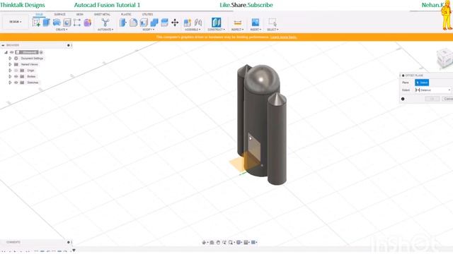 Rocket Design Autocad Fusion Tutorial 1 смотреть онлайн