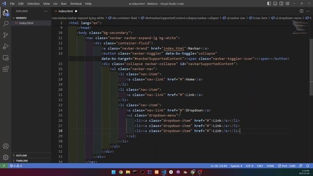 Build A Stunning Responsive Navbar With Bootstrap смотреть онлайн