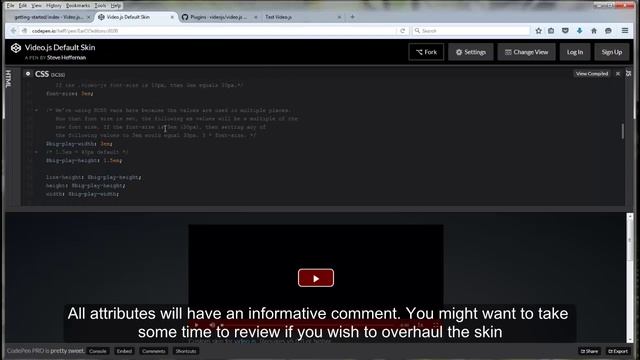 Video.js Tutorial - Part 2: Skin Designer смотреть онлайн