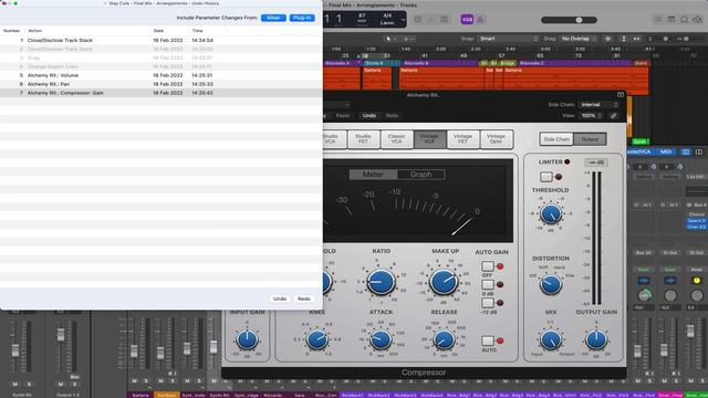 Logic Pro 10.7 - Enable Undo and Redo in Mixer and Plugin Parameters. Undo 3rd Party Plugins смотреть онлайн