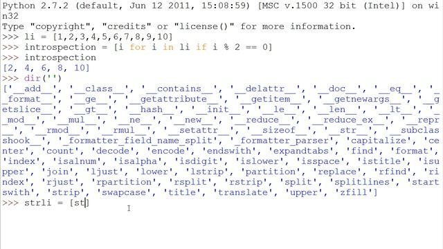 Python Introspection смотреть онлайн