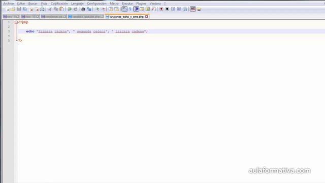 Diferencias y similitudes entre las funciones PHP Print y Echo смотреть онлайн