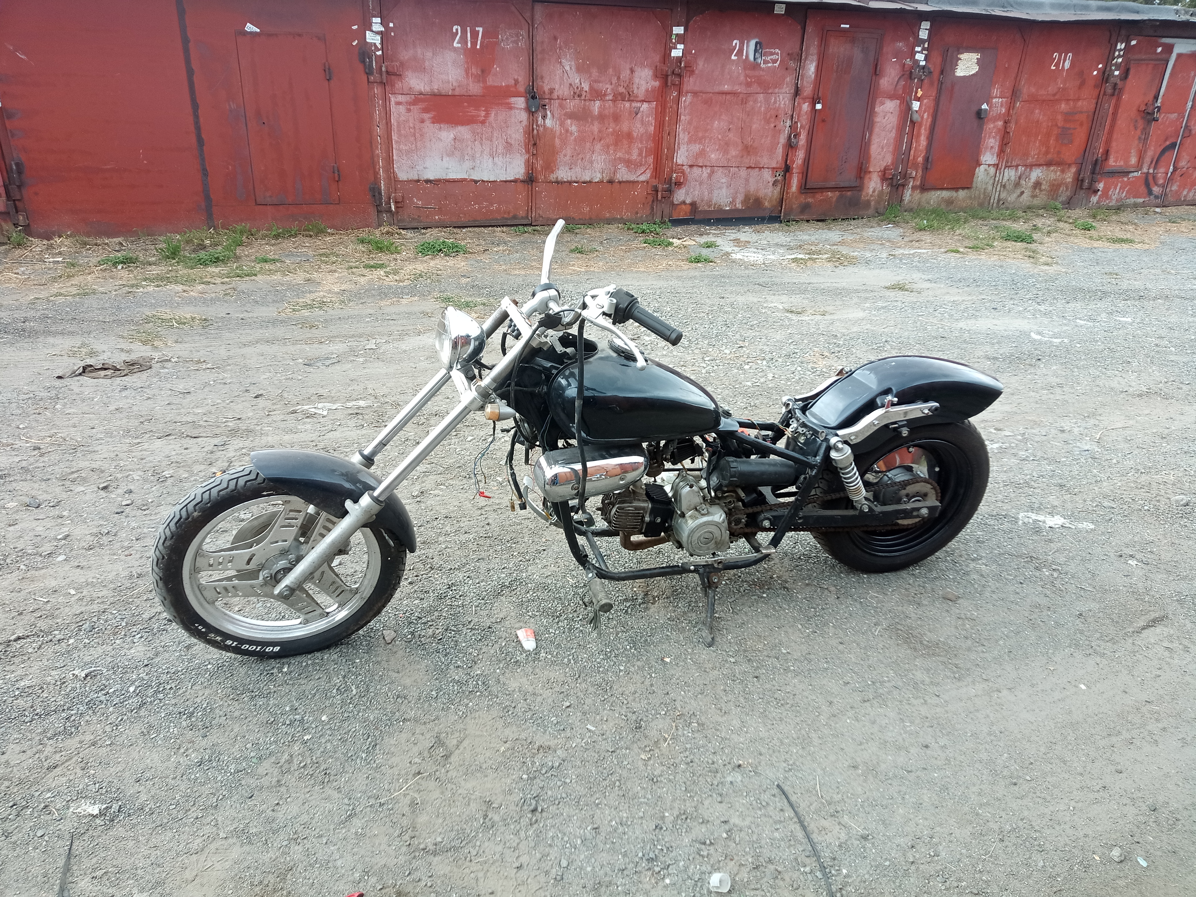 Honda Magna 110 "Надежда" с ДВС 152FMH Часть 3 Первые метры смотреть онлайн