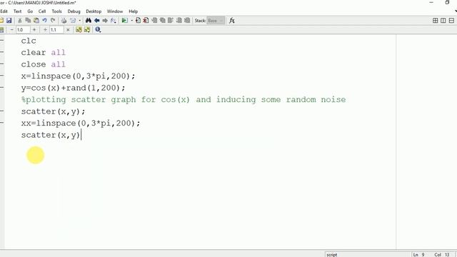 Scatter diagram plot in matlab смотреть онлайн