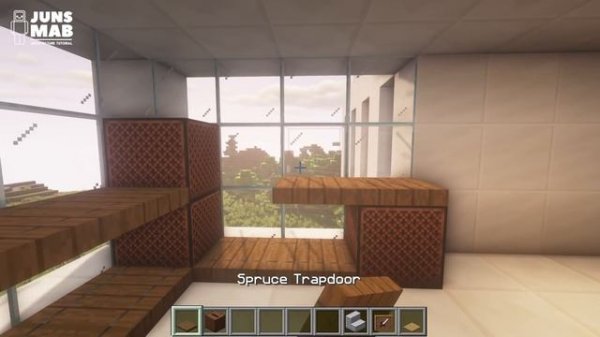 Minecraft tutorial ::A real architect's building Interior Design Part -1 / Modern house #111