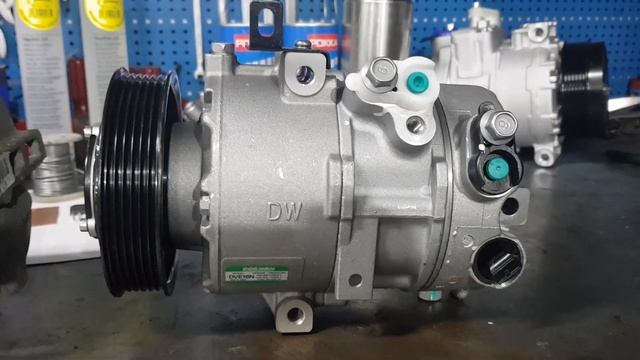 Промывка системы и замена компрессора кондиционера на Hyundai I40