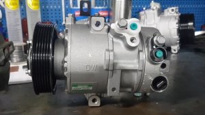 Промывка системы и замена компрессора кондиционера на Hyundai I40