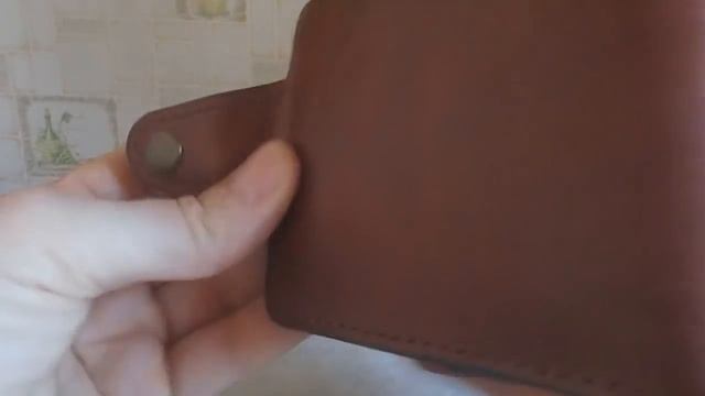 Портмоне из кожи пулл-ап, ручная работа/Pull-up leather wallet, homemade смотреть онлайн