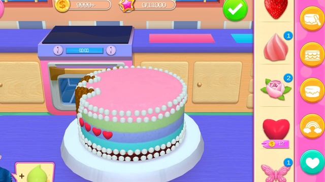Fun 3D Cake Cooking Game - My Bakery Empire Color, Decorate & Serve Cakes - Love Hearts Design Cake смотреть онлайн