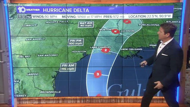 Hurricane, storm surge warnings posted for Louisiana coastline ahead of Hurricane Delta: 11 p.m. Oc смотреть онлайн