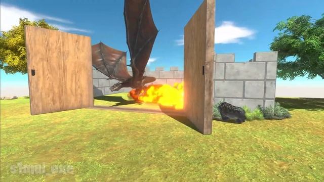 DRAGON vs FANTASY NEIGHBORS ARBS - Animal Revolt Battle Simulator смотреть онлайн