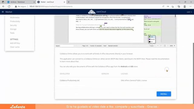 Cómo instalar Collabora usando Docker compose e integrarlo con OwnCloud ó con NextCloud смотреть онлайн