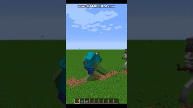 Зомби мутант VS Скелет мутант #shorts #minecraft смотреть онлайн