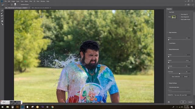 How to Select and Mask water splash in photoshop смотреть онлайн