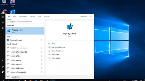 ✔️ Windows 10 - Start the Registry Editor [%windir%\regedit.exe]