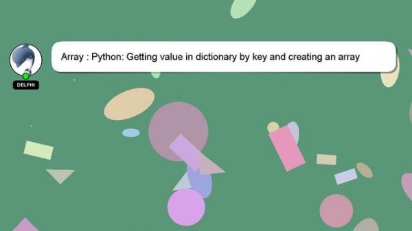 Array : Python: Getting value in dictionary by key and creating an array with them