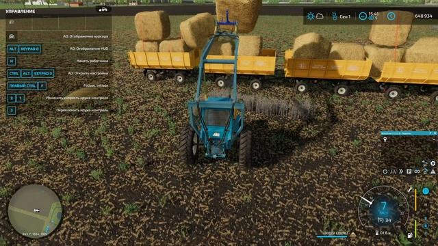 Farming Simulator 22-Карта Multimap как надо правильно убирать тюки (Часть 4) смотреть онлайн
