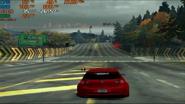 LeadTek FX 5200 128MB TEST NFS Most Wanted 2005 640x480 смотреть онлайн