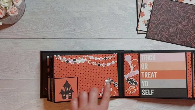 Halloween Mini Album Walk Through | Simple Stories Happy Haunting смотреть онлайн